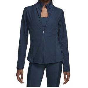 NWT NIKE One Dri-Fit Women’s Training Jacket Black Large Full-Zip Thumbholes